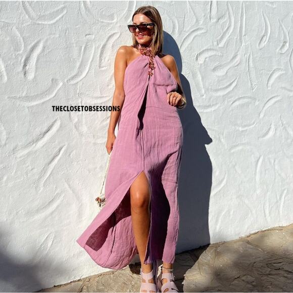 ZARA BLOGGER FAVE!!! Open Back Midi Dress NWT - Picture 6 of 16